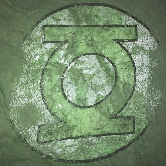 Men's Distressed Green DC Comics Graphic Tee - Picture 3 of 4